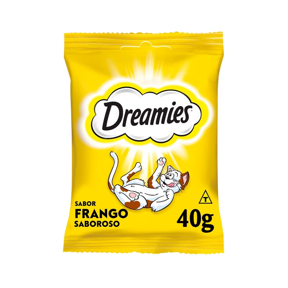 Petisco Dreamies Gatos Adultos  Sabor Frango Delicioso Petisco Para Gatos