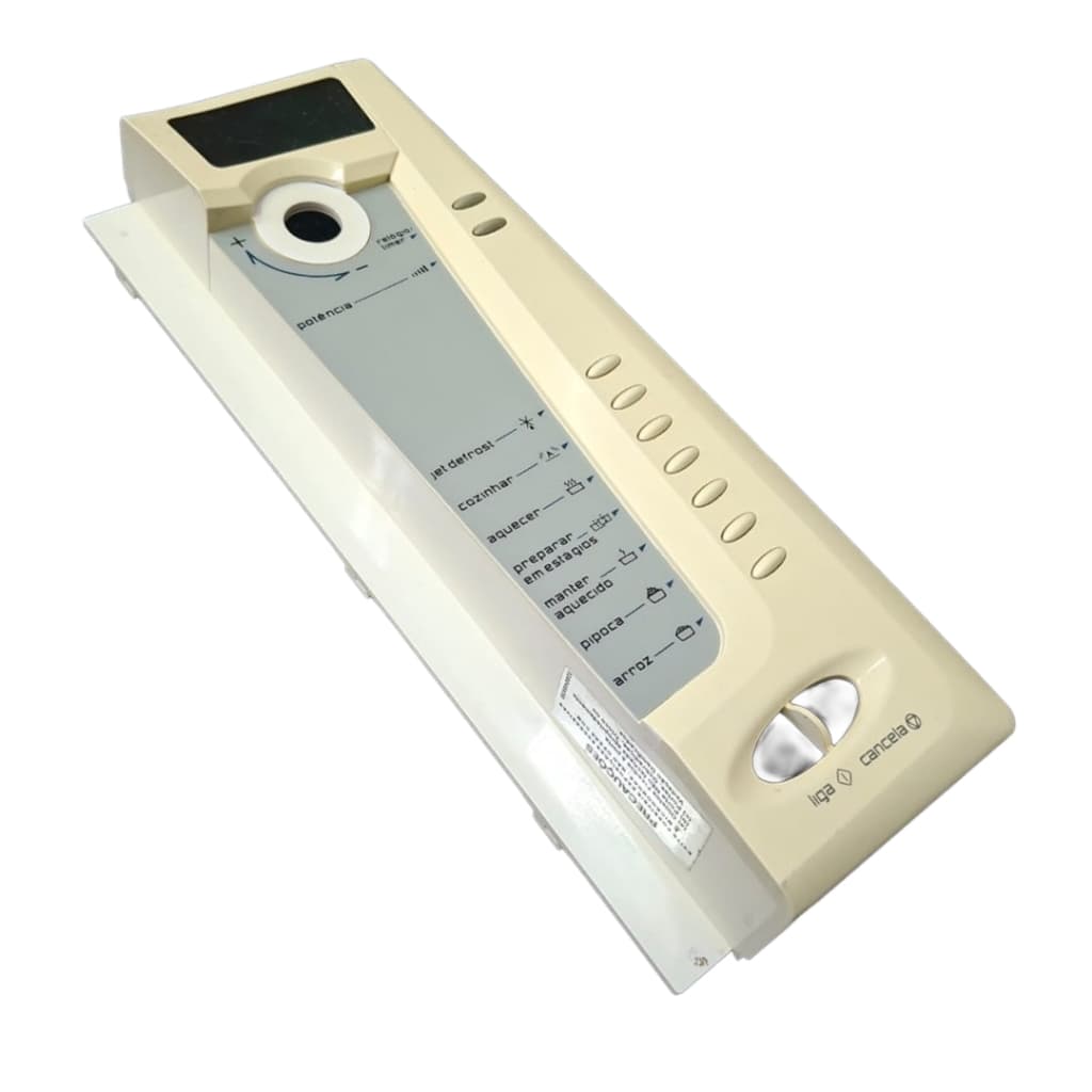 Painel externo sem placa Microondas Brastemp BMS27 JetDefrost Original Semi-novo