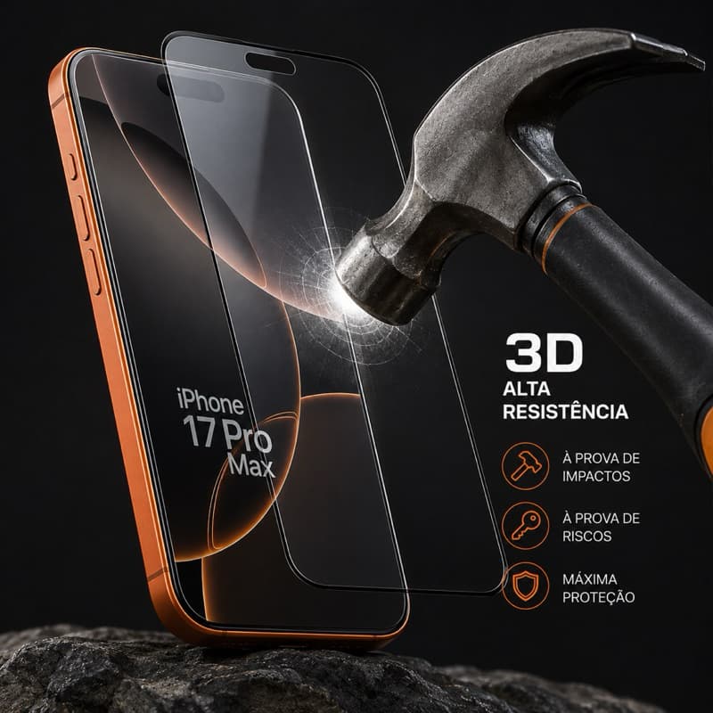 Película de vidro iPhone 17 pro Max promoção
