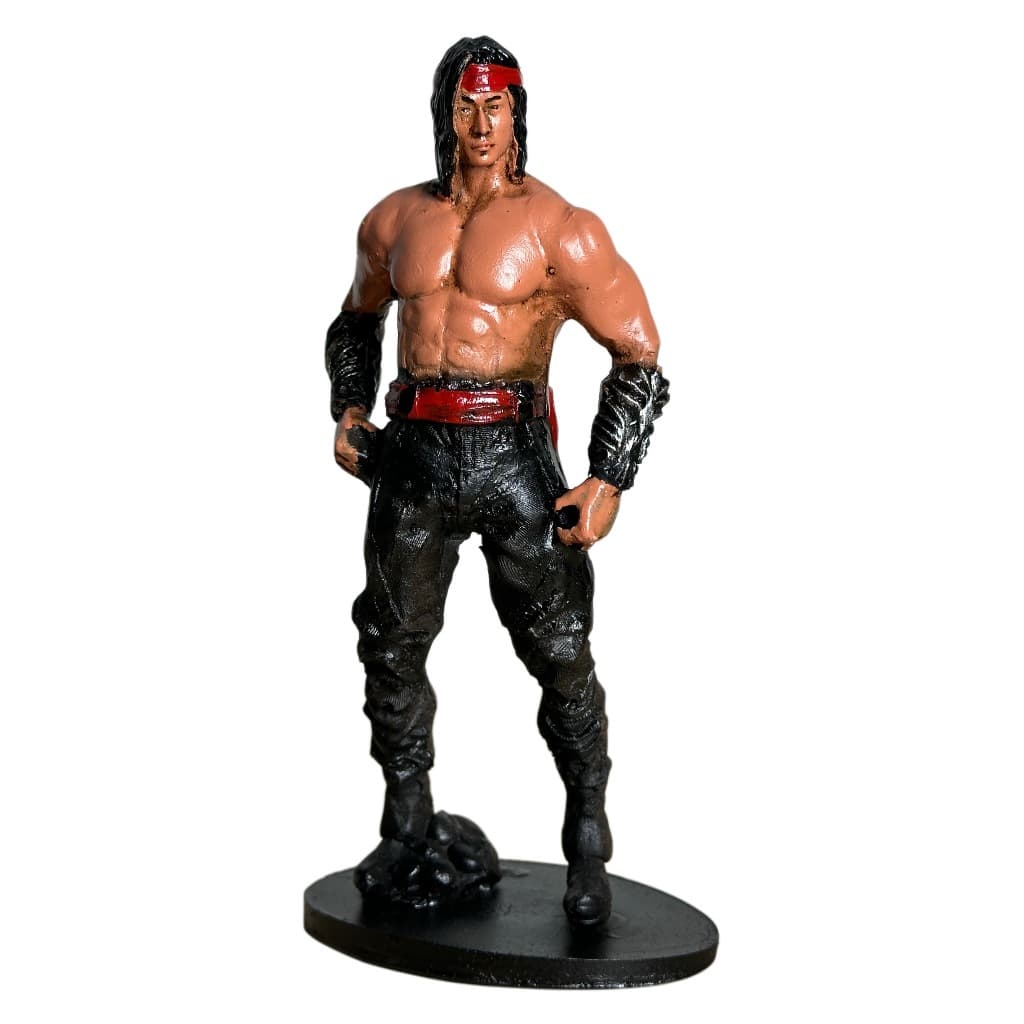 Boneco Liu Kang Mortal Kombat Estatueta Filme Estátua Colecionável de Resina