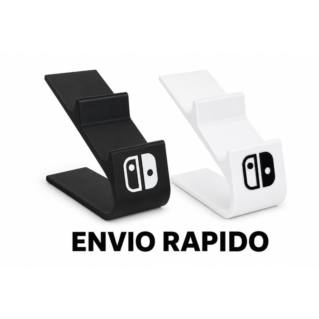 Suporte Para Controle Nintendo Switch E Pro Controller Organizador De Mesa Base Estável Preto Ou Branco