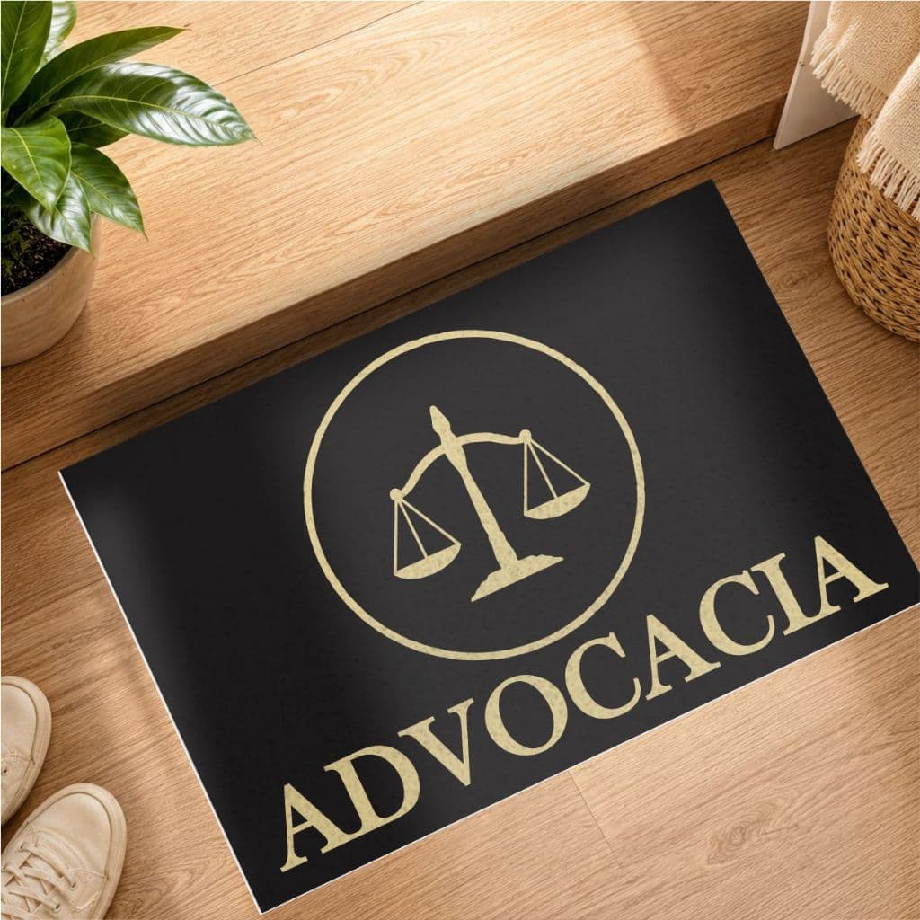 Tapete Capacho Para Porta Divertido Advocacia CA144