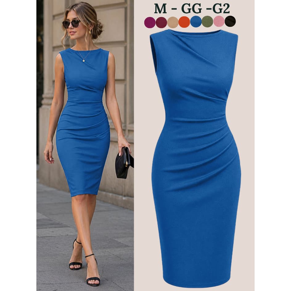 VESTIDO FEMININO ELEGANTE EVANGELICO VESTIDOS FEMININA MIDI CONFORTAVÉL BASICO LUXO INVERNO MODA FEMININAS CASUAL SOCIAL