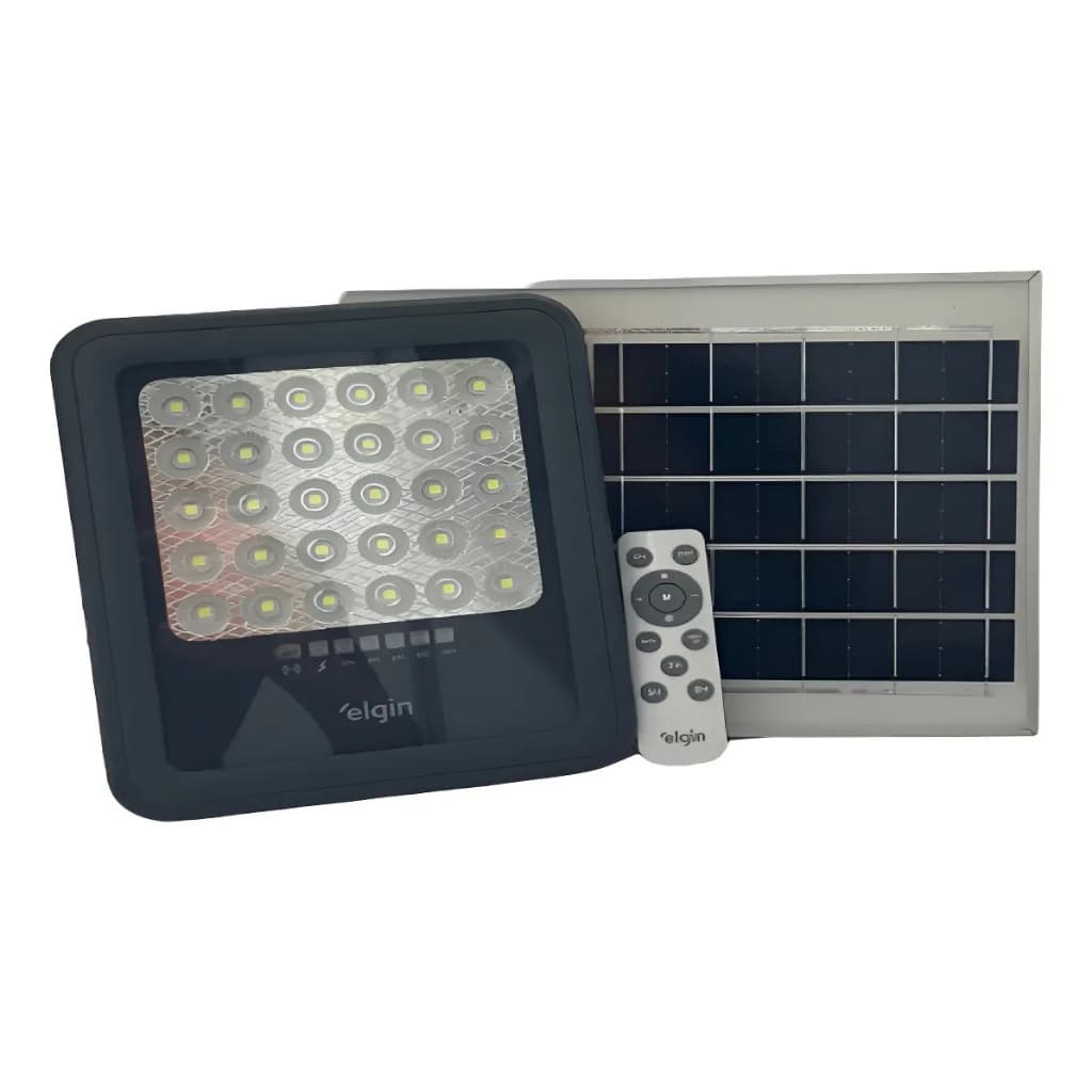 Refletor Solar Branco Frio 100w 6500k Externo - 900 Lúmens