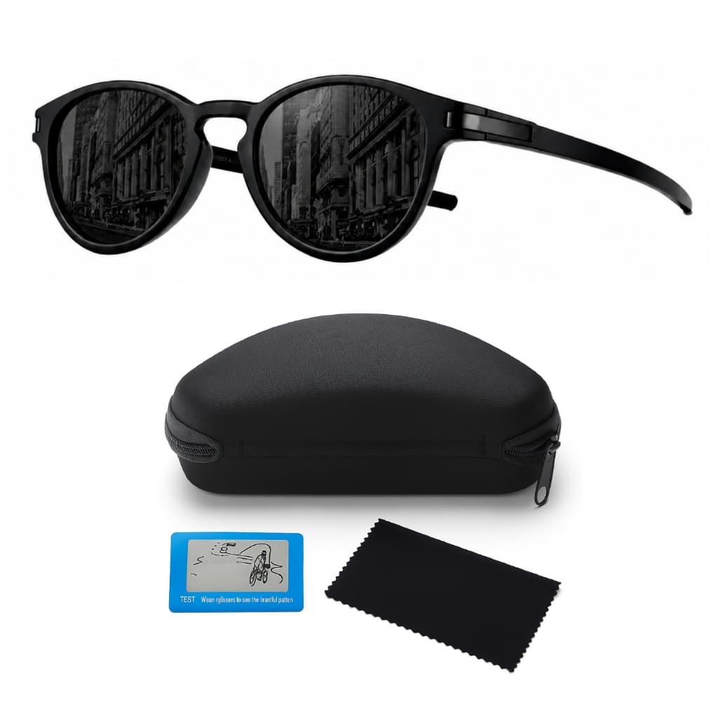 Óculos De Sol Esportivo Polarizado Proteção Uv400 Masculino Feminino Redondo Premium + Acessórios