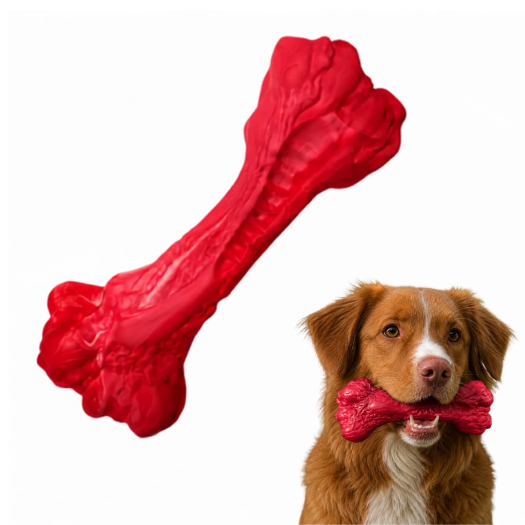 Brinquedo Mordedor Osso Sabor Carne Pet For You Cães M