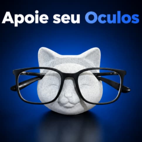 Suporte Organizador para Óculos Gato | Decoração e Organização em Um Só Produto