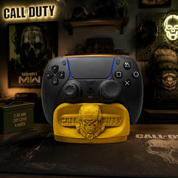 Suporte Controle Dourado Call of Duty  PlayStation 5