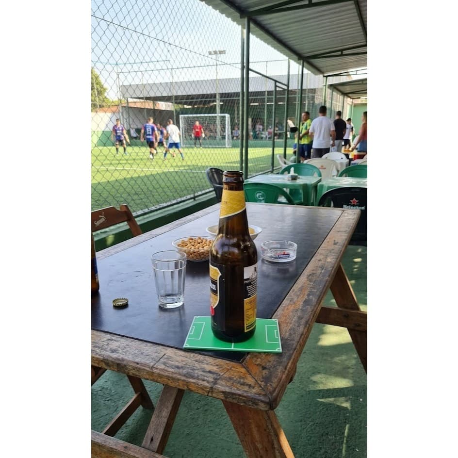 Kit com 4 Descanso de Copo Gramado – Edição Futebol