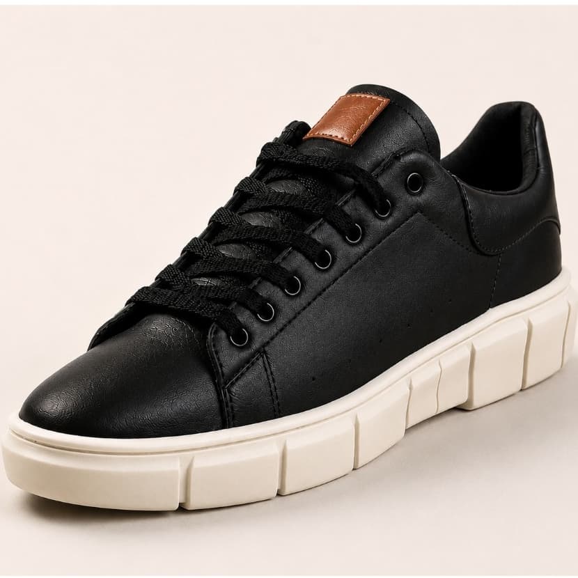 Tênis Masculino Casual Sola Alta Camurça Oversize Básico Casual Estilo Casual Elegante- Envio Rápido