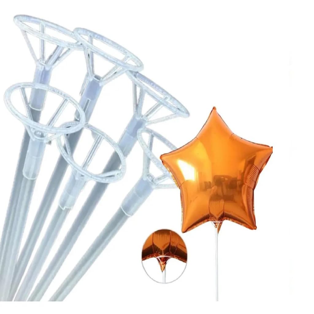 50 Varetas 50 Cm Para Bubble/balão/bexiga, Pega Balão, Haste grossa