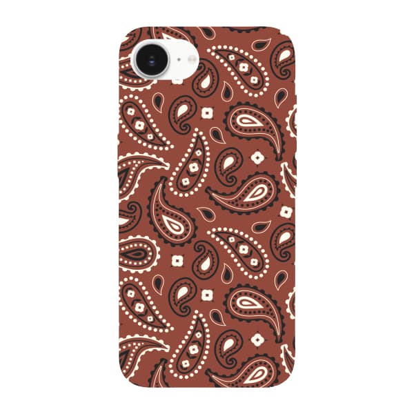 Capinha para iPhone 16e Anti Impacto Fashion - BANDANA MARROM