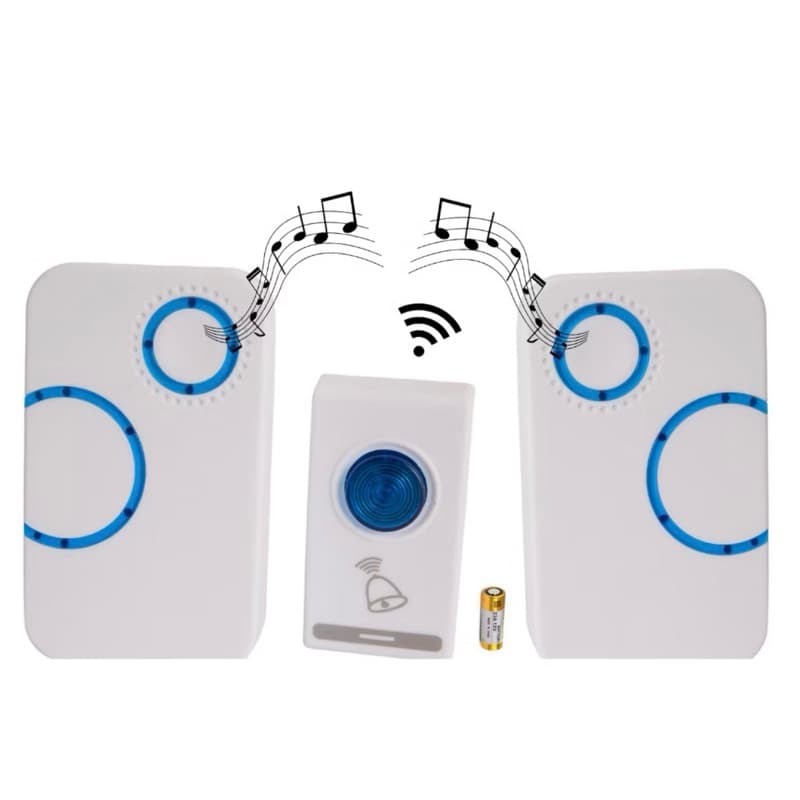 Campainha Residencial Dupla Sem Fio Wireless 32 Toques Bivolt