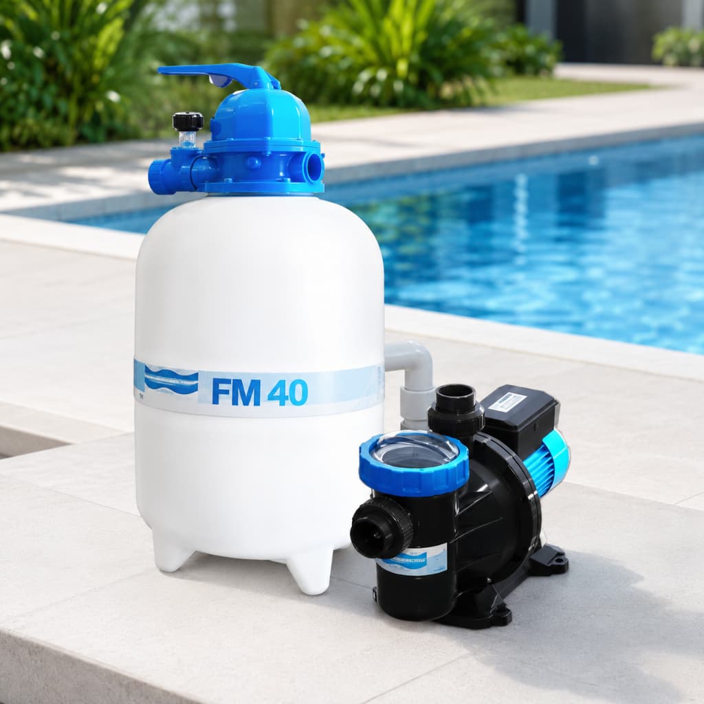 Kit Filtro de Areia FM40/FM36 Bomba BMCP50 1/2CV BMCP33 1/3CV Sodramar Piscina 50/40 Mil L