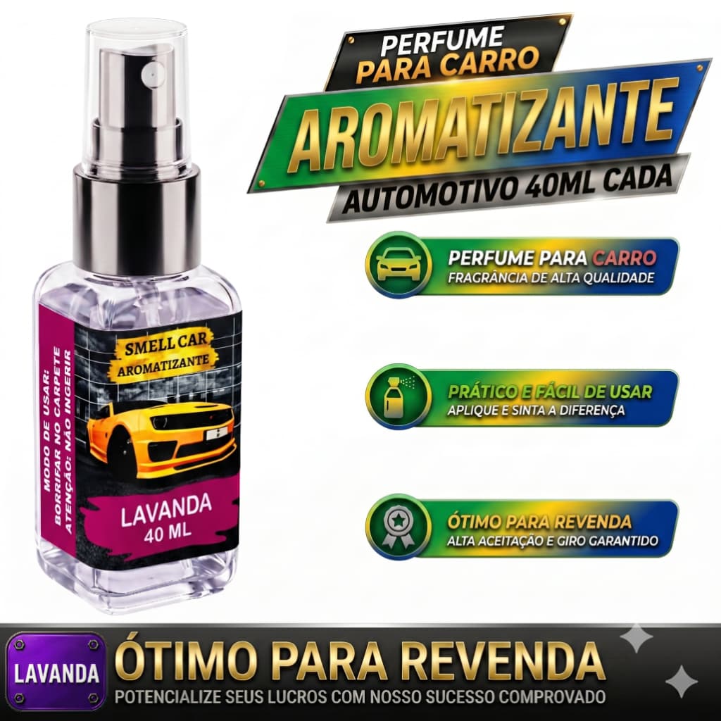 Cheirinho de Lavanda 40ML Spray Body Splash Automotivo Perfume Para Carro Longa Duração