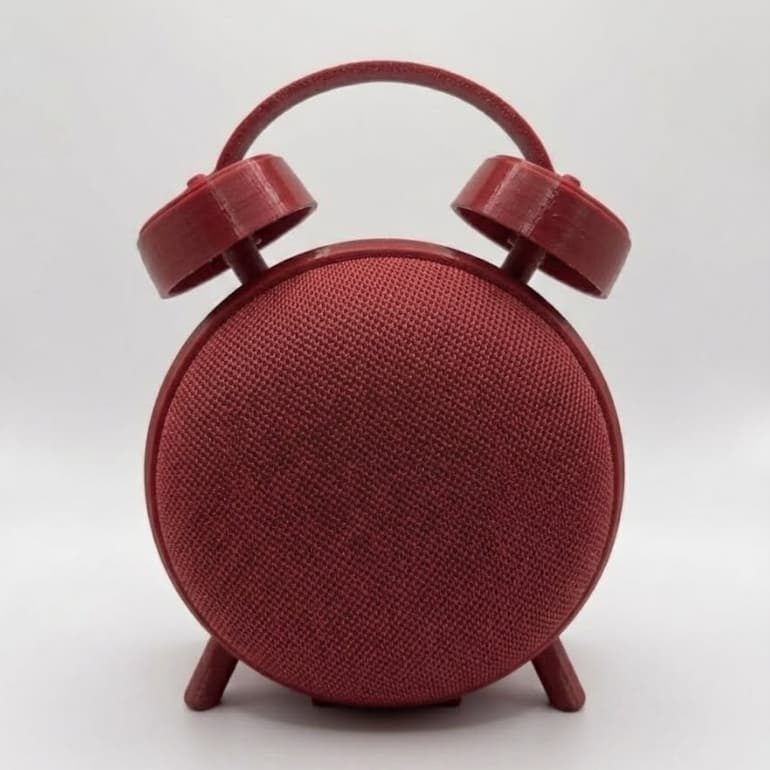Suporte Mesa Compatível Com Google Home Estilo Alarme Retro
