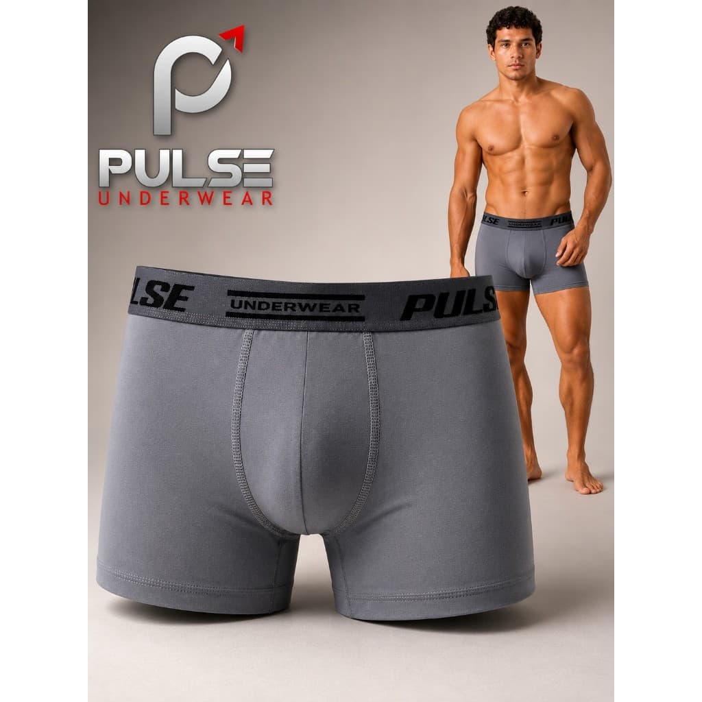 Kit Com 5 Cueca Boxer Lisa Adulto Masculina Microfibra Cueca Box