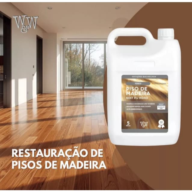 W&w Next Verniz Monocomponente Fosco 5 Litros