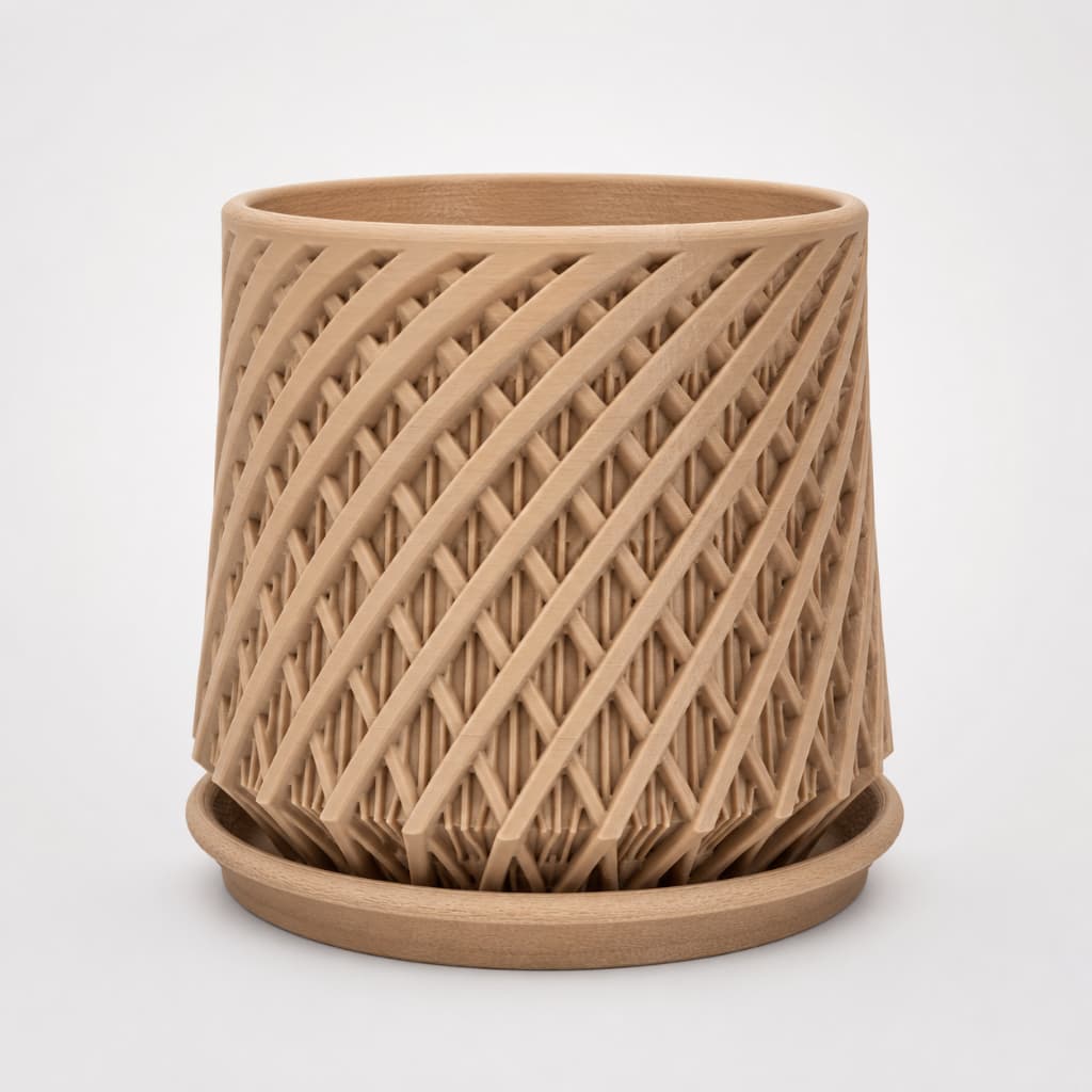 Vaso Decorativo Moderno Com Prato Para Plantas Decoração Sala Escritório