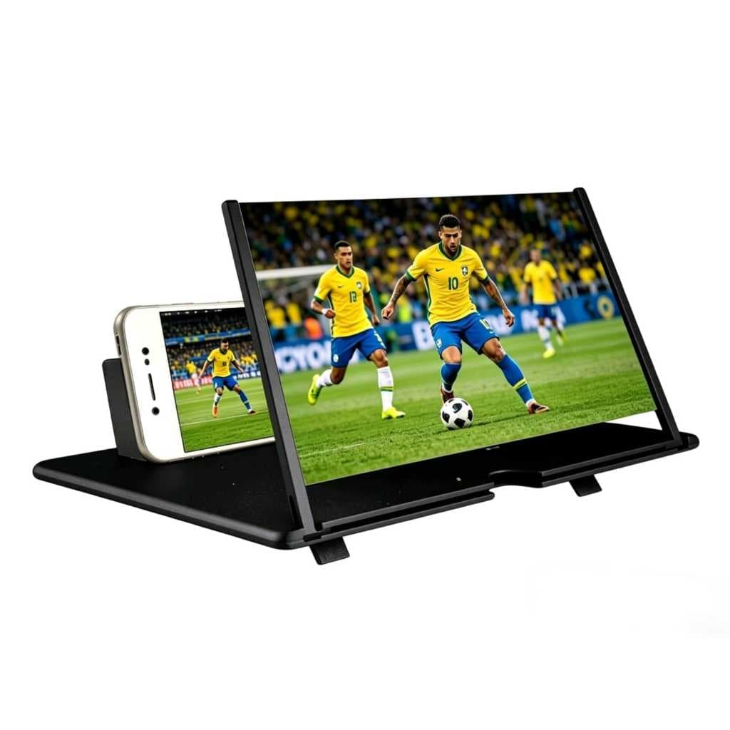 Amplificador de Tela de Telefone Celular 3D - Claro, Portátil e com Proteção para Olhos