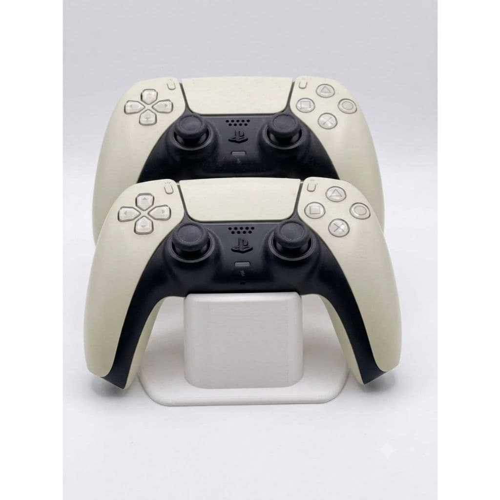 Suporte Gamer Ps4 Ps5 Playstation 1 Ou 2 Controles Impressao 3D Branco Preto