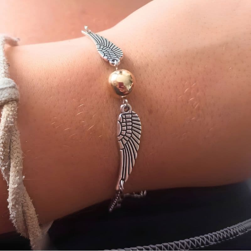 Pulseira Bijuteria Pomo de Ouro Harry Potter  - Cor Prateado ou Bronze