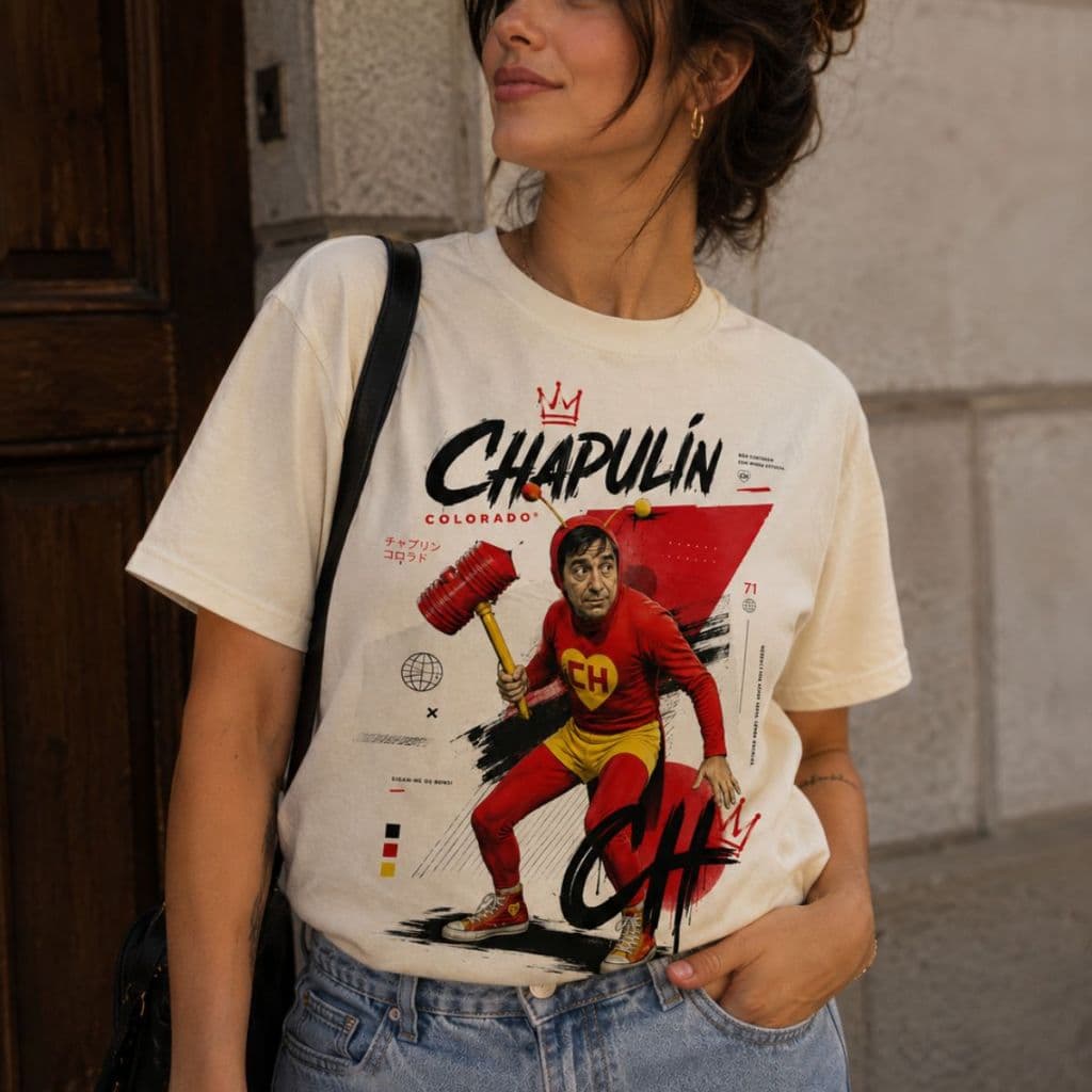 Camiseta Chapolin Colorado Masculina Feminina 100% Algodão Estampa Grande Premium Unissex Casual