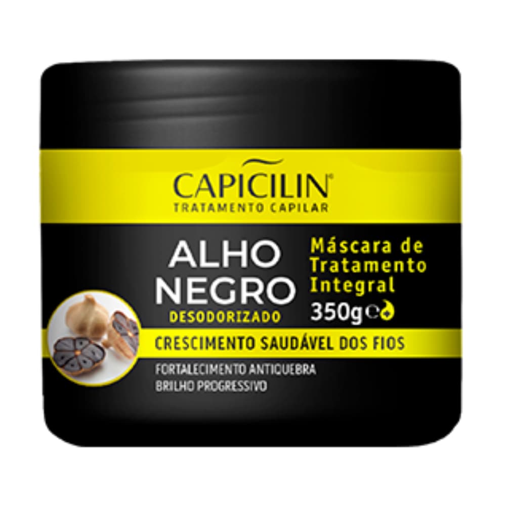 Capicilin - Máscara De Tratamento Integral Alho Negro 350g