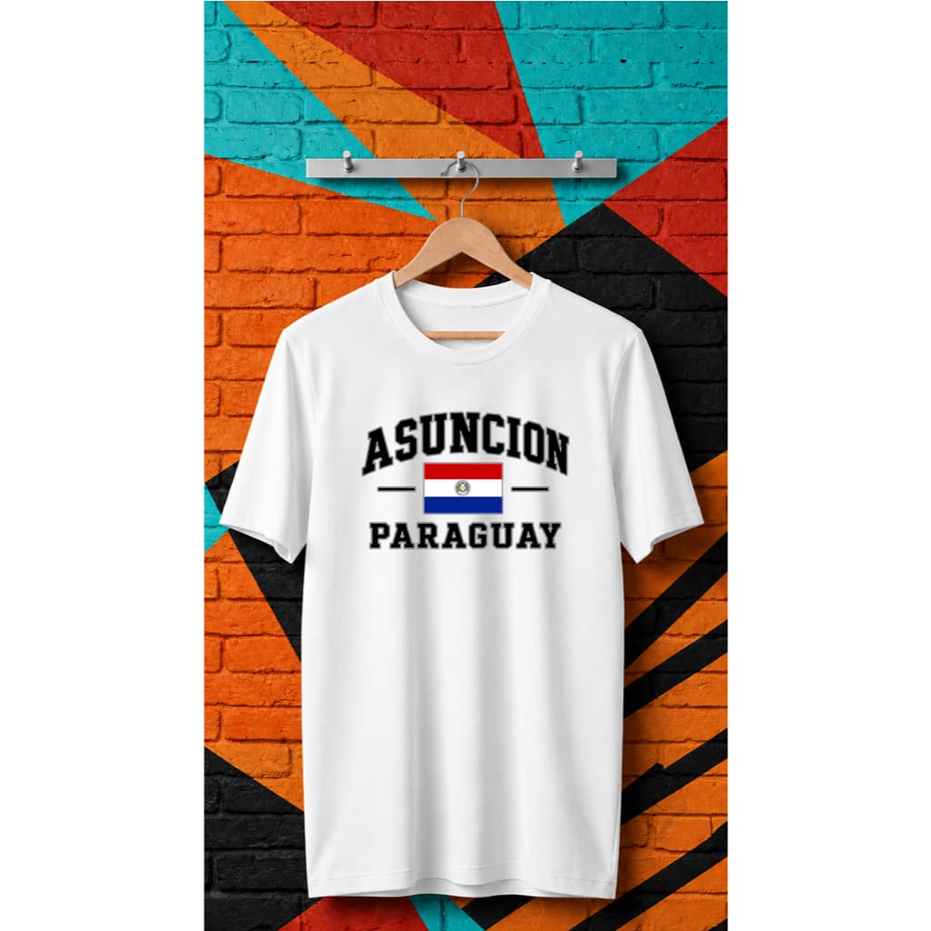 Camisa Camiseta Básica Adequado Asuncion Paraguai