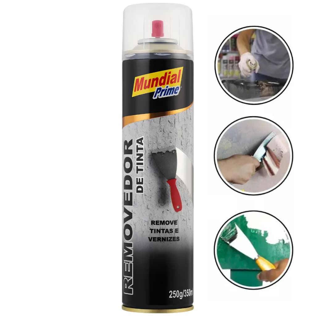 Removedor De Tinta Mundial Prime 350ml Para Metal Madeira