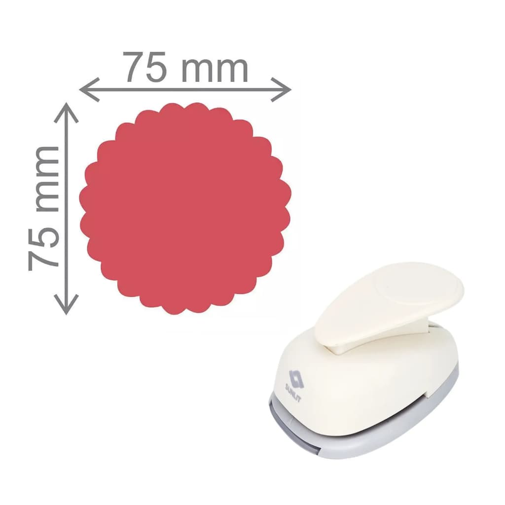 Furador Scrapbook Max Para Papel - Circulo Escalope 7,5cm