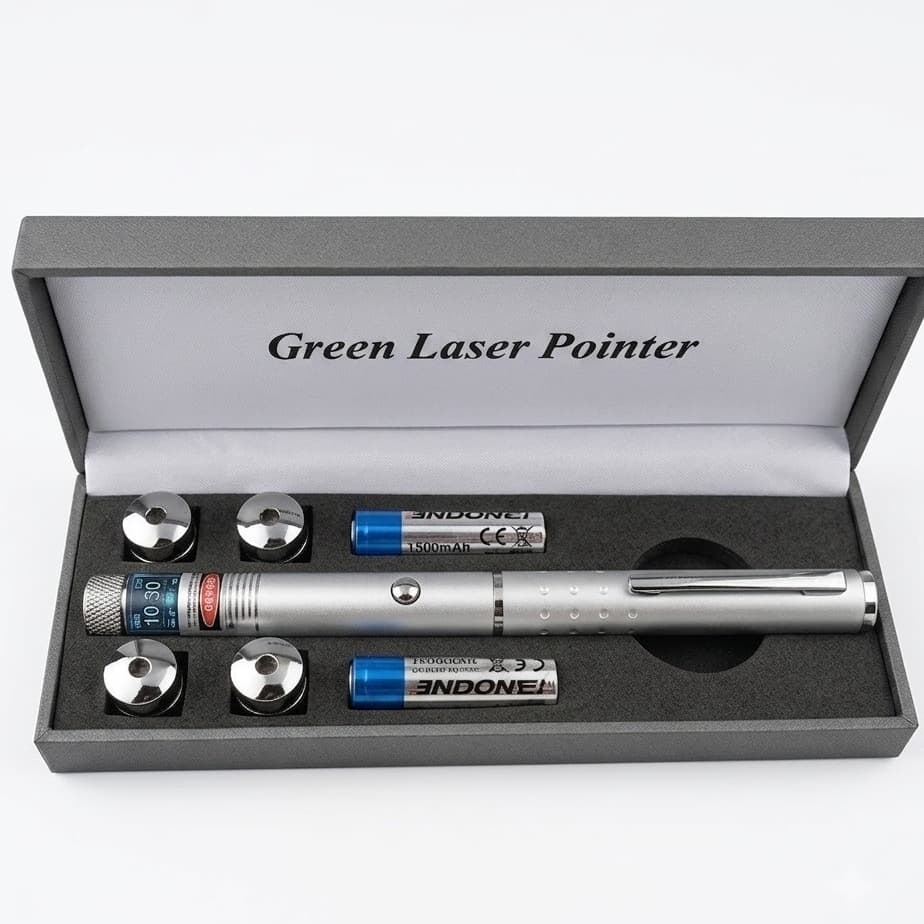Caneta Laser Longo Alcance 5 Pontas - Luatek Laser Cinza