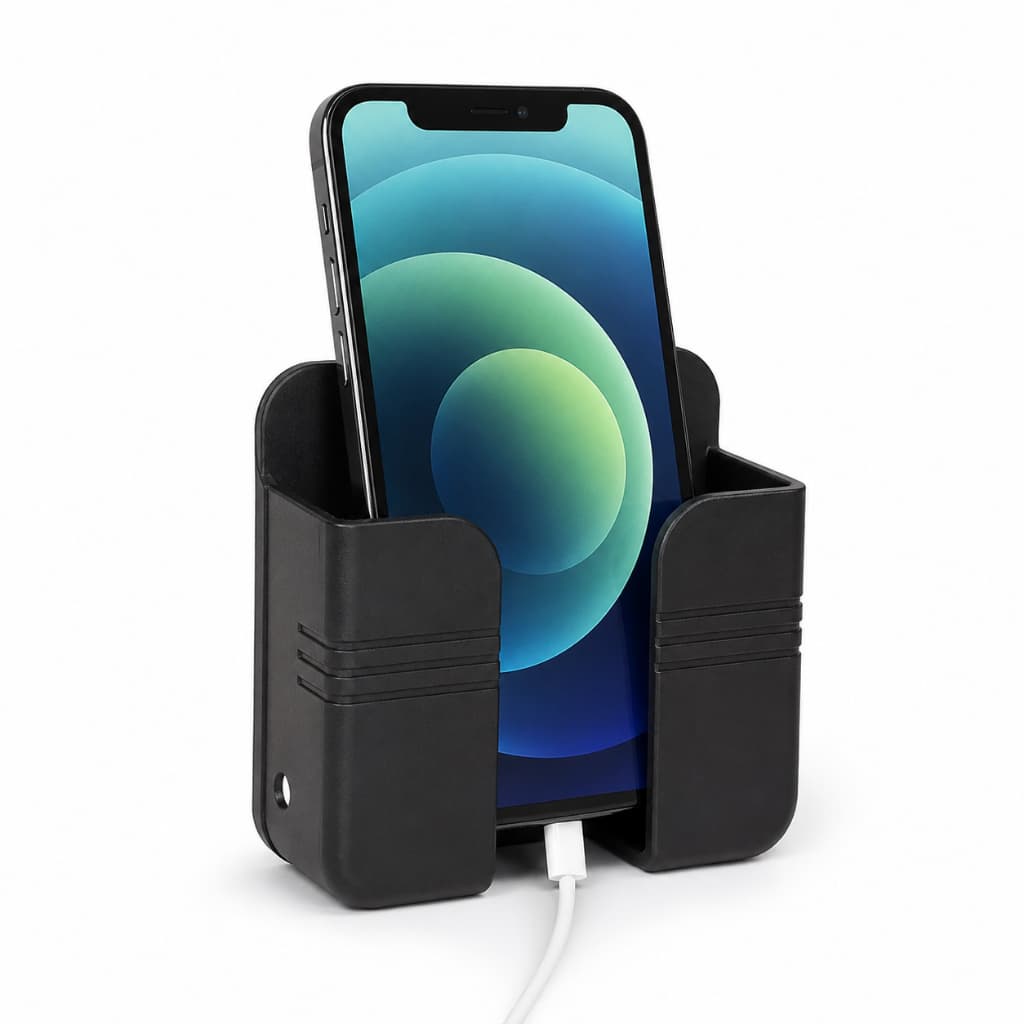 Suporte Organizador de Parede para Celular Universal Carregamento Carregador e Organização com Fita