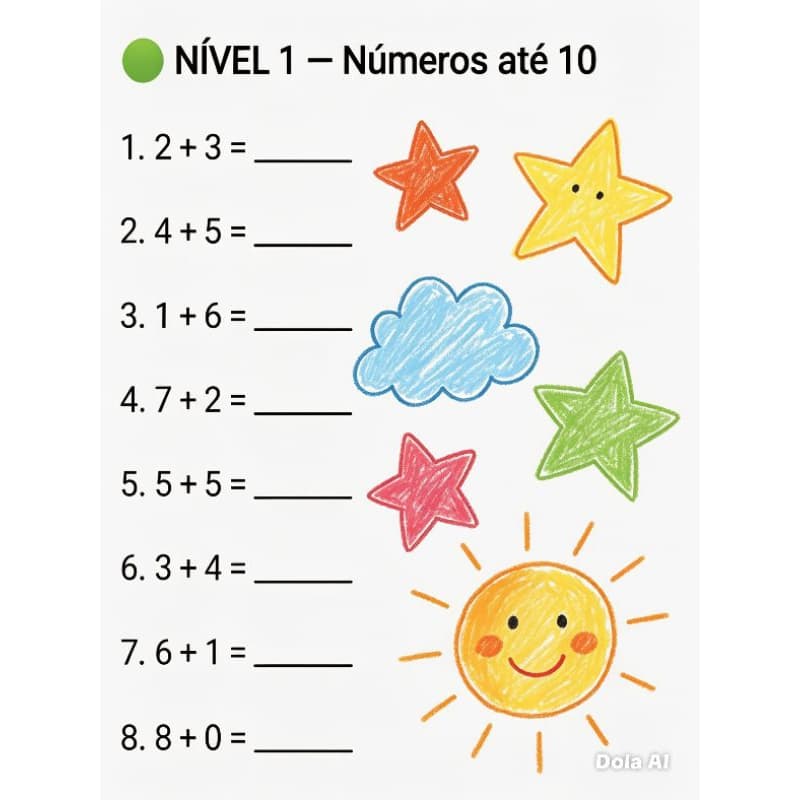 ATIVIDADES DE MATEMÁTICA PARA CRIANÇAS NAS FÉRIAS