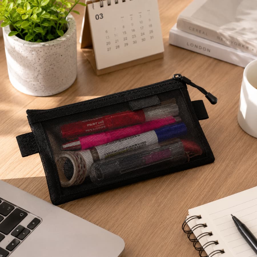 Estojo Organizador Necessaire Multuso Em Tela Nylon – Praticidade, Organizaçao E Visualizaçao Rapida