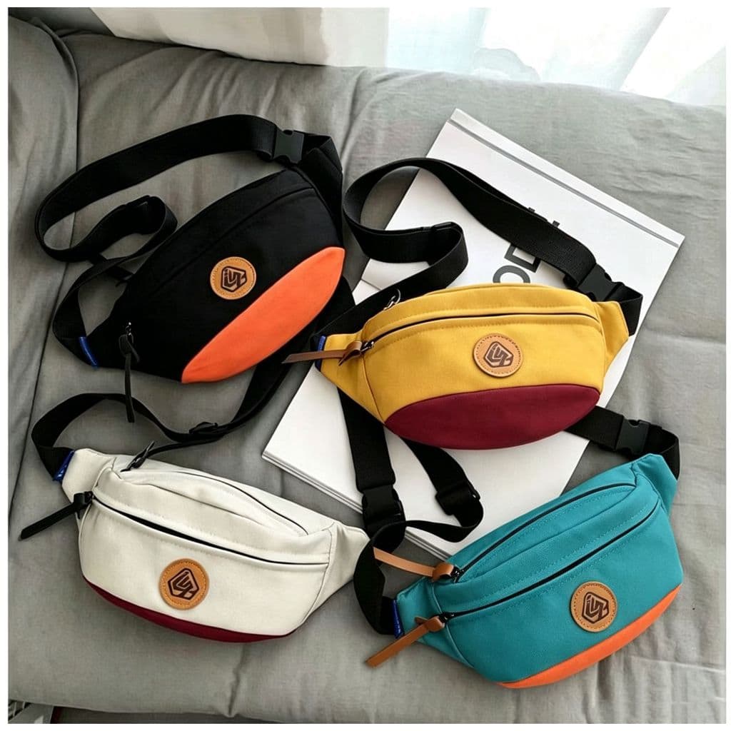 Pochete Bag Shoulde Cintura Peito Transversal Alça Ajustável moda 6016