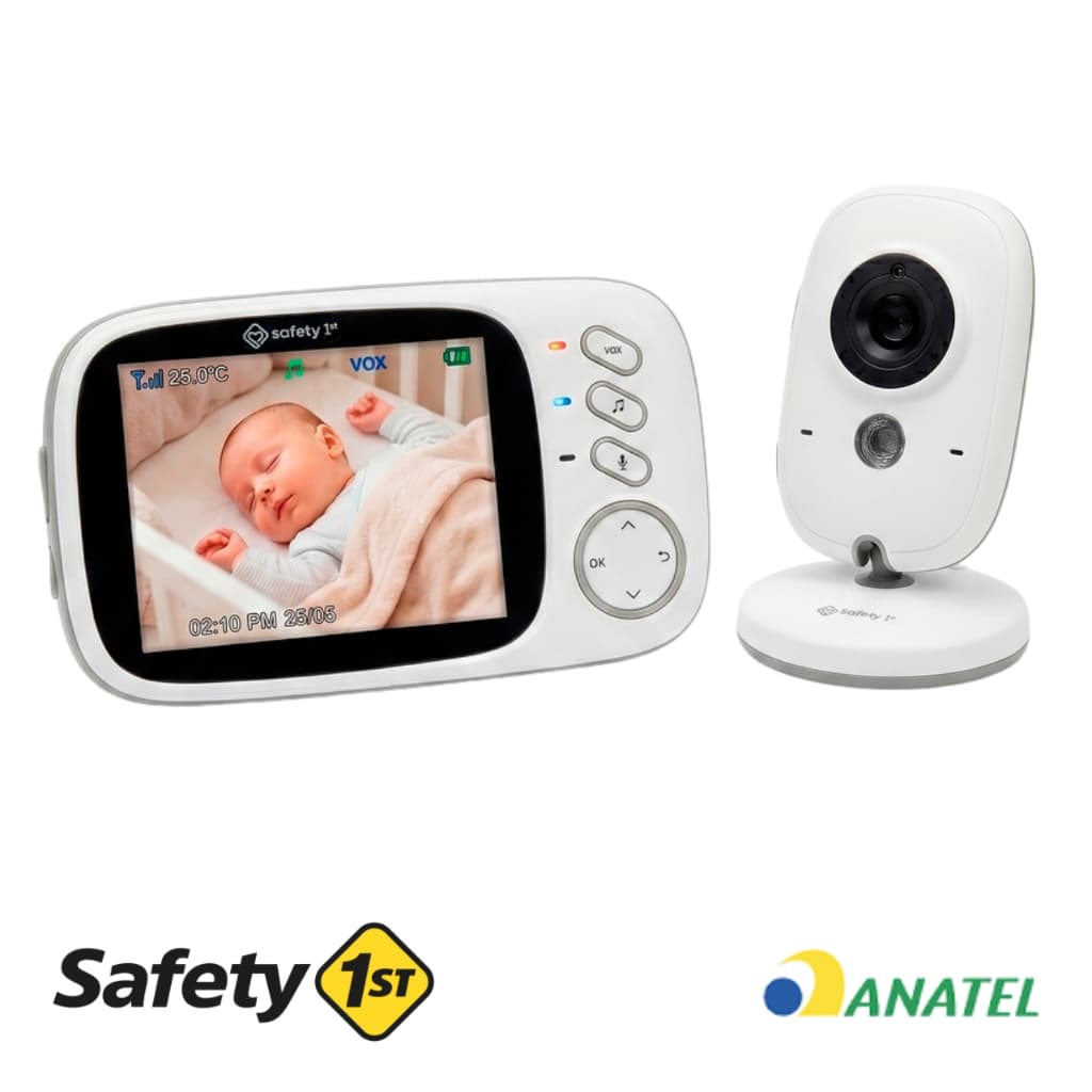 Babá Eletrônica com Visor Super Smart Vision Safety 1st Segura Com Anatel Visão Noturna