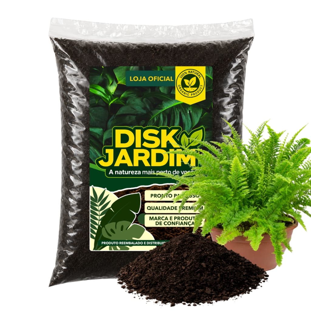 Terra Vegetal Adubada para Samambaia Pronto Para Uso Jardim 2kg/5kg/10kg/20kg