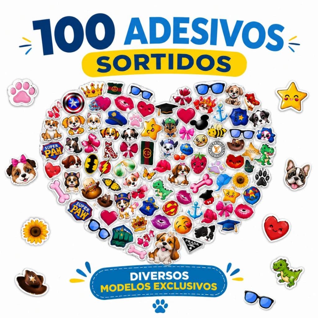 100 Adesivos para Cães Banho E Tosa Diversos Modelos Pet Shop