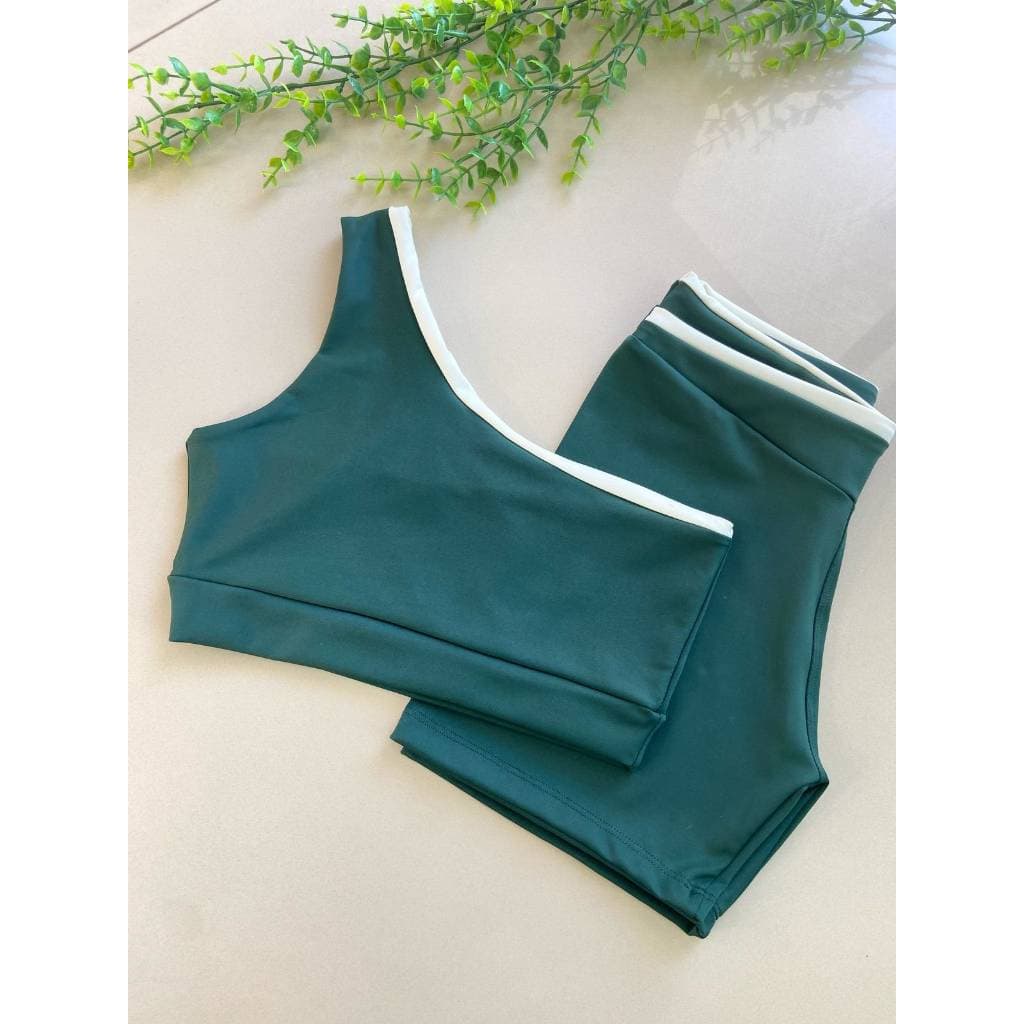 Conjunto Malhação Fitness Feminino Poliamida  Zero Transparência Alta Qualidade