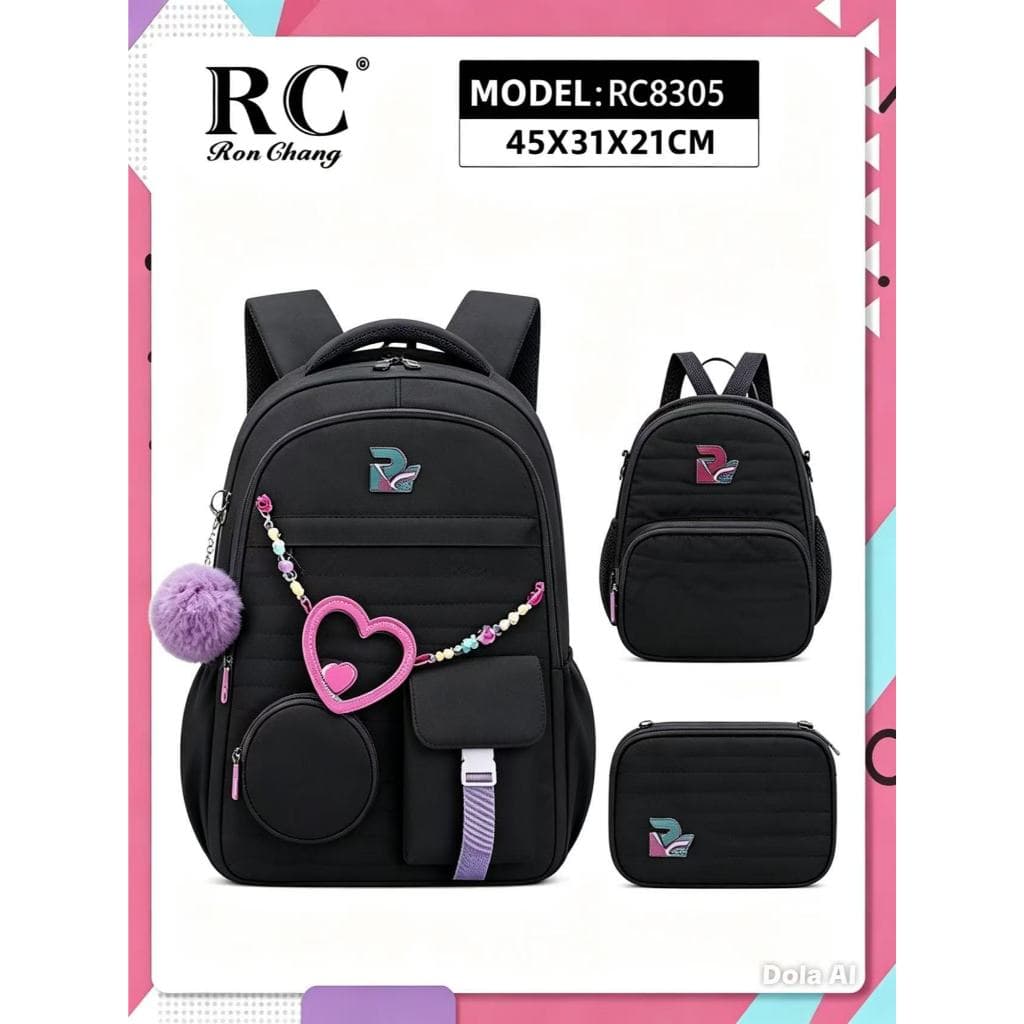 Bolsa de ombro de três peças para viagem Mochila de senhora Mochila de estudante Mochilas de grande capacidade