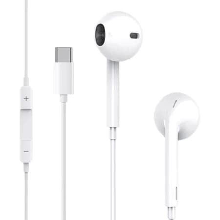 Fone de Ouvido com Fio USB-C Estéreo | Microfone Integrado | Controle de Volume