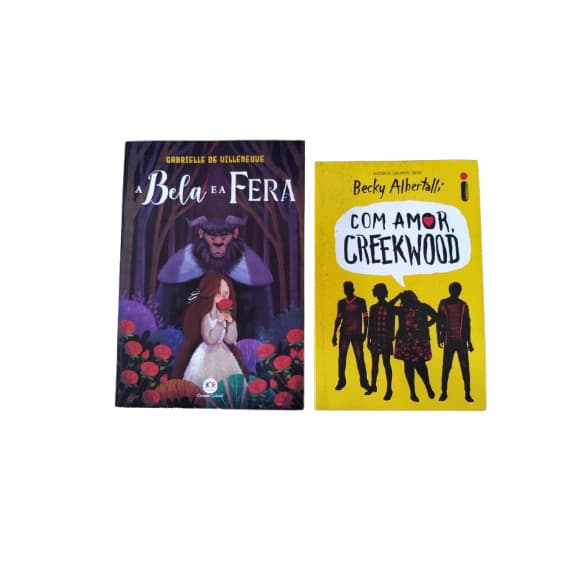 Kit C/ 2 livros com amor CREEKWOOD / a BELA e a FERA