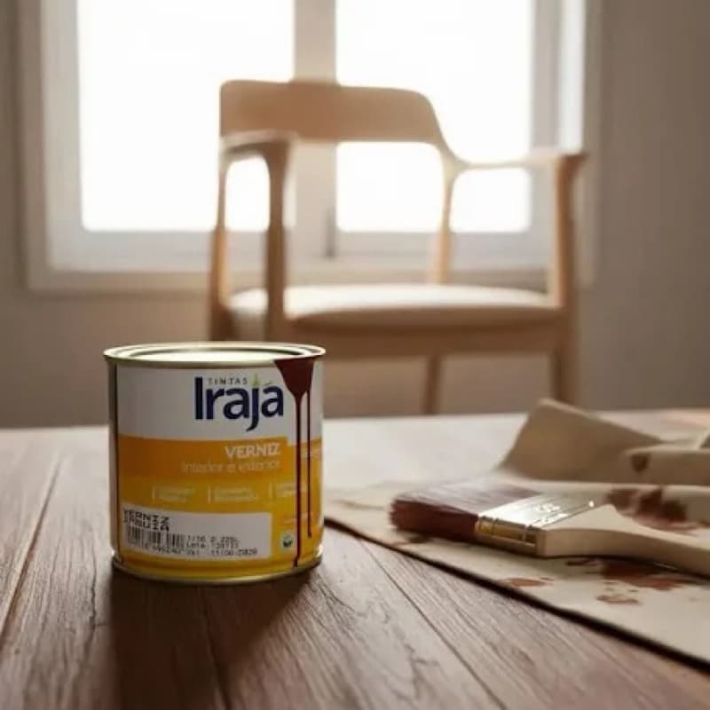 Verniz Brilhante Filtro Solar para Madeiras Irajá Interno e Externo 225ml