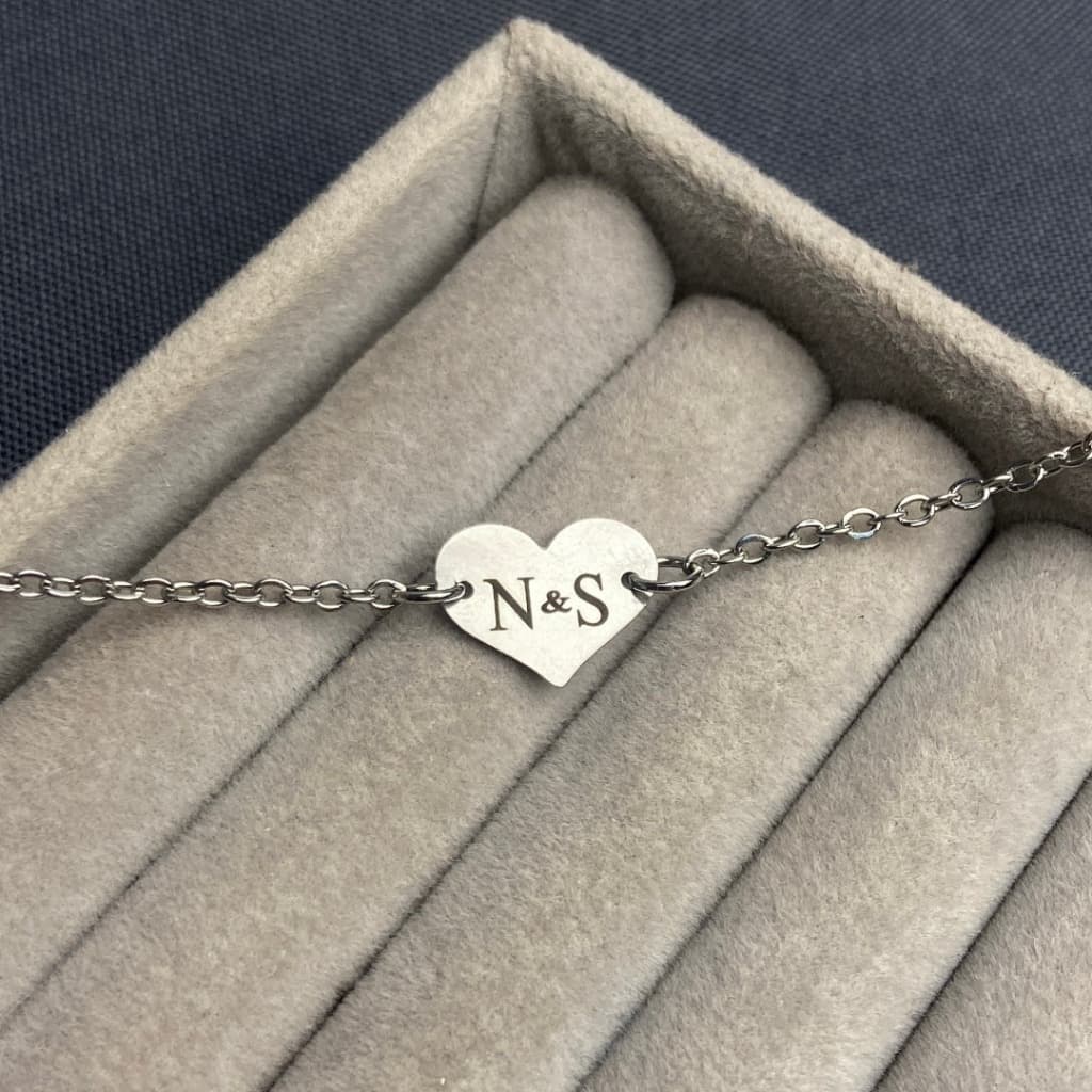 Pulseira Feminina Aço Personalizado Foto Frase Nome Gravação a Laser Presente Namorada Mãe Casal