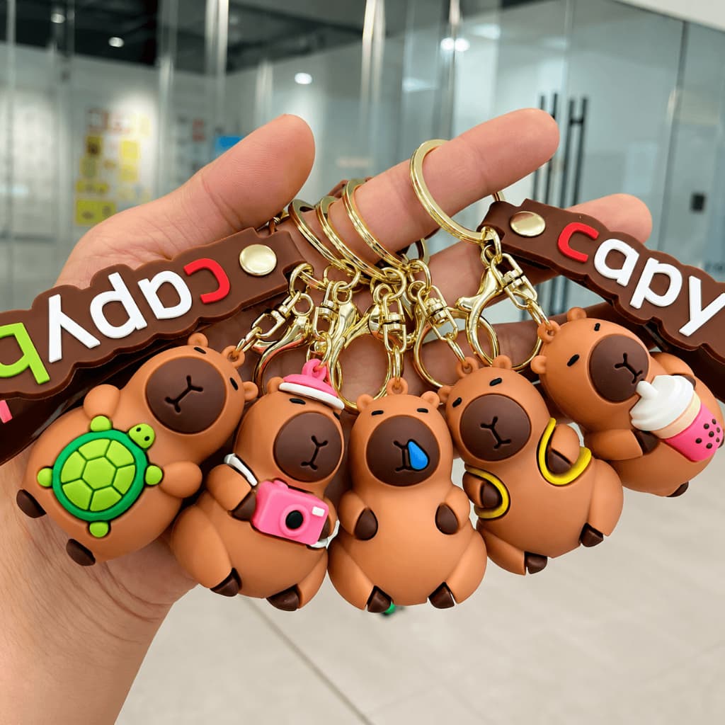Chaveiro Capivara Kawaii Luck Day – Presente Criativo