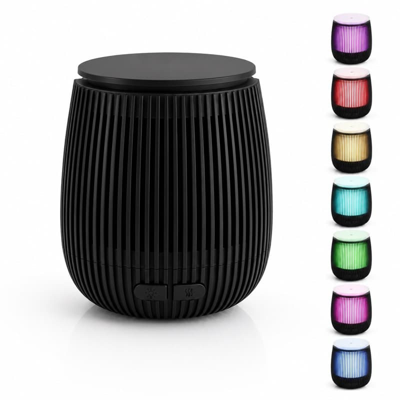 Difusor de Aromas Umidificador Ultrassônico LED 7 Cores USB 100ml – 57017
