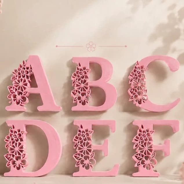 Decoração para quarto | Sala letra decorada