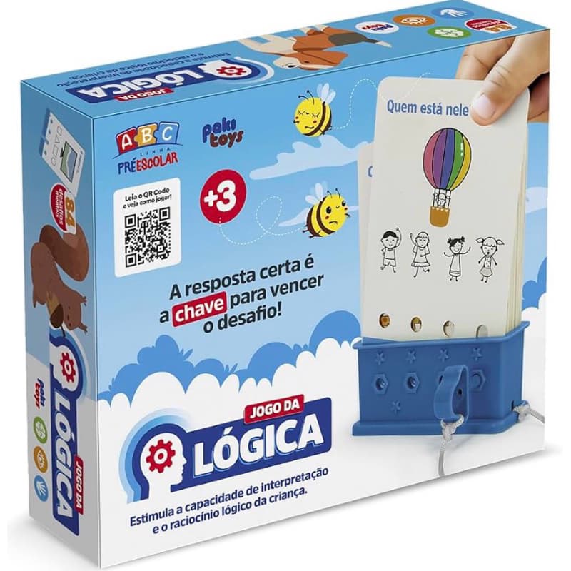 Jogo da Lógica Brinquedo Educativo Pakitoys