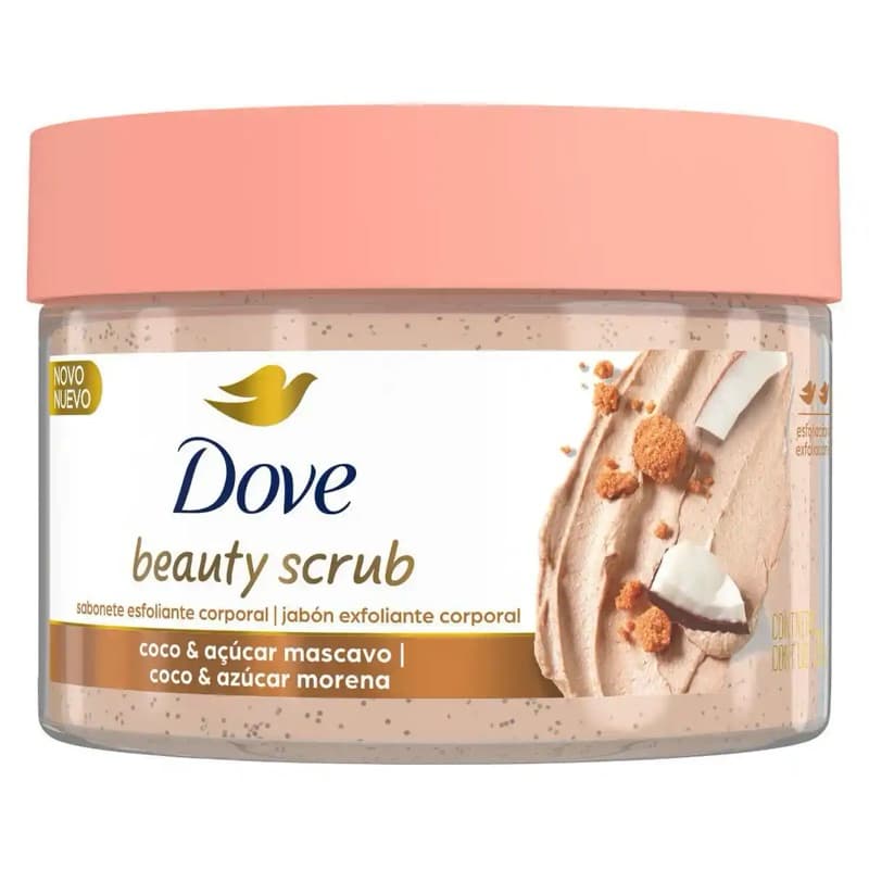 Esfoliante Dove Beauty Scrub Coco e Açúcar Mascavo 280g